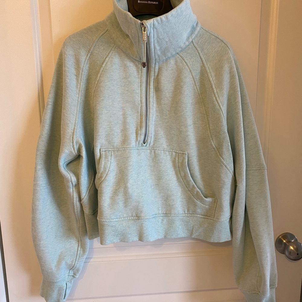 Lululemon Quarter-Zip Scuba Cropped Sweatshirt